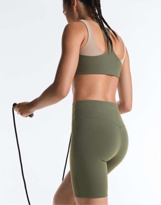OYSHO - Evermove - Legging court 20 cm - Kaki militaire, 3 de 7