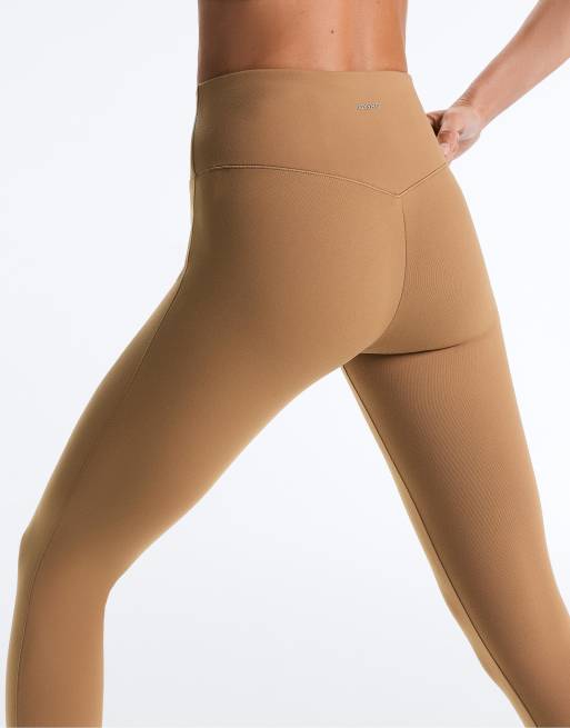 OYSHO - Evermove - Lysebrune ankellange 65 cm-leggings med høj talje, 4 af 4