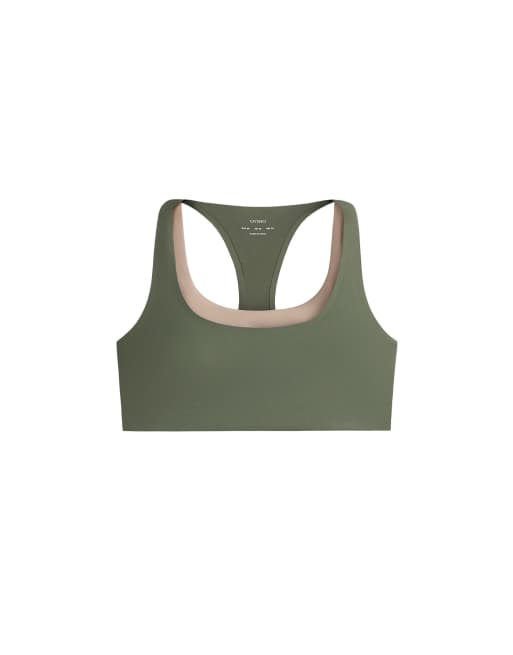 OYSHO Evermove sports-BH med medium støtte og dobbelt effekt i militær khaki, 6 af 7