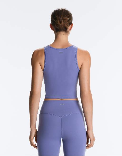 OYSHO Evermove square-neck tank top in blueberry, 2 of 4