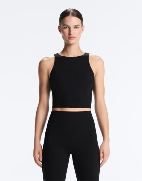 OYSHO Evermove tank top with straps in black