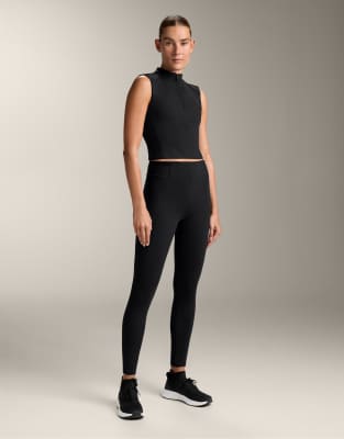 OYSHO - Evermove - Tanktop in Schwarz mit Faltendetail