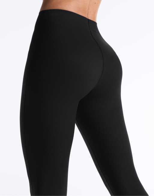OYSHO Extra-compressive core-control 65cm ankle-length leggings in black, 4 of 4