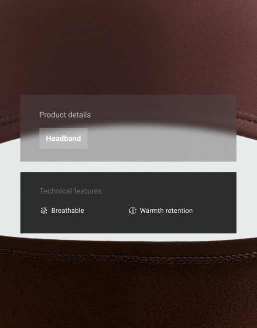 OYSHO Extra warm headband in brown, 4 of 4