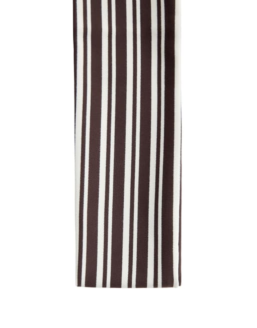 OYSHO - Fascia sportiva da 6 cm marrone a righe, 3 di 4