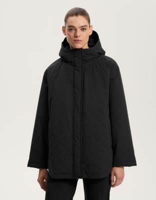 OYSHO - Fellex Aerogel 3k - Wattierte, wasserdichte Jacke in Schwarz
