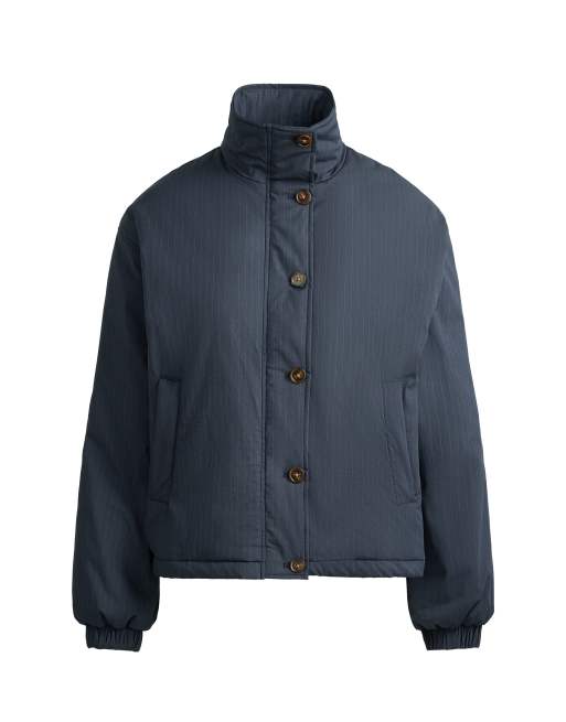 OYSHO Fellex® aerogel A-linjeformad vadderad jacka i mauve-blue, 6 av 6