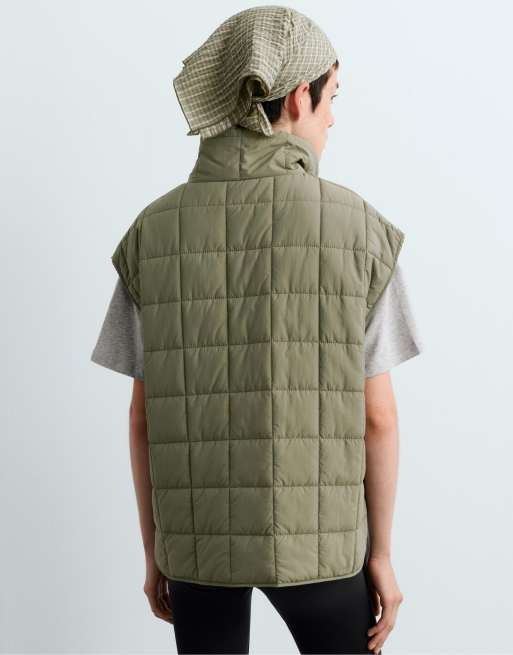 OYSHO Fellex® aerogel boxig vadderad väst i grönt, 5 av 7