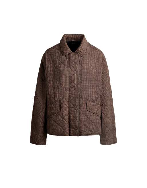 OYSHO Fellex® aerogel giacca imbottita midi squadrata marrone, 4 di 4