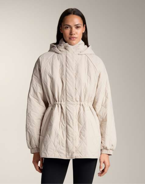 OYSHO Fellex® aerogel long padded jacket in light pink - view 1