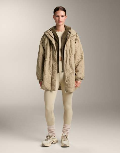 OYSHO Fellex® aerogel padded jacket in beige - view 1