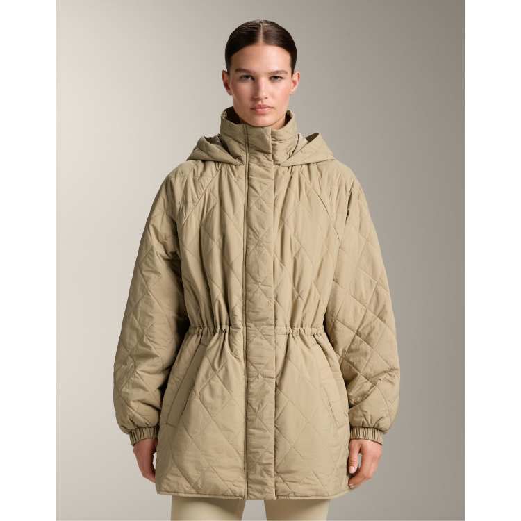 OYSHO Fellex® aerogel padded jacket in beige | ASOS