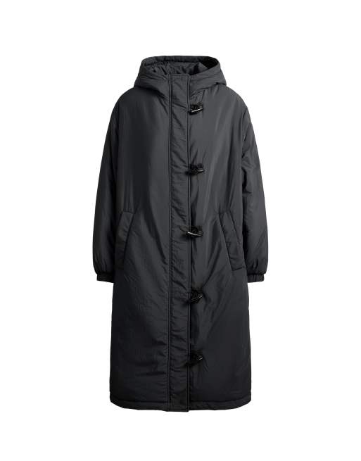 OYSHO Fellex® aerogel padded jacket with toggles in black, 5 of 5