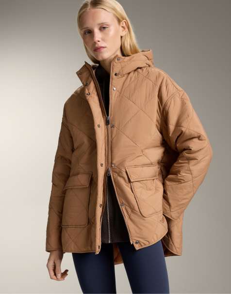 OYSHO Fellex® aerogel waterproof padded jacket in toffee - view 1