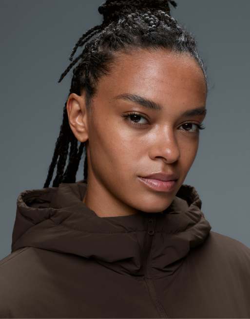 OYSHO Fellex® giacca tecnica imbottita boxy marrone, 3 di 7