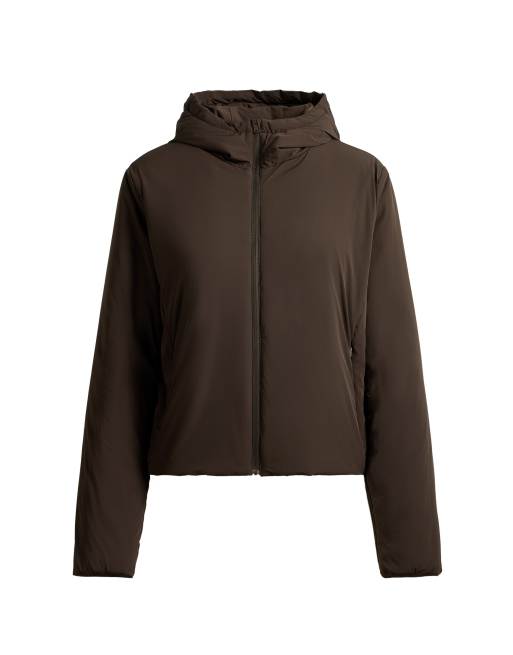 OYSHO Fellex® giacca tecnica imbottita boxy marrone, 7 di 7