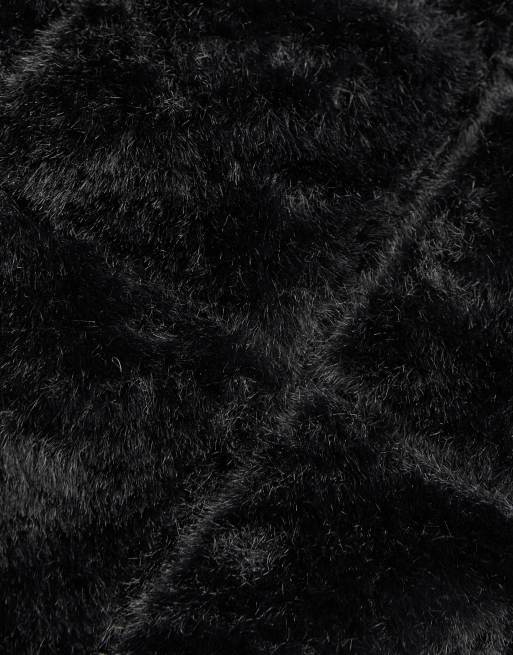 OYSHO Fellex® Steppjacke mit Innenfutter in Kunstfelloptik in Schwarz, 5 von 6