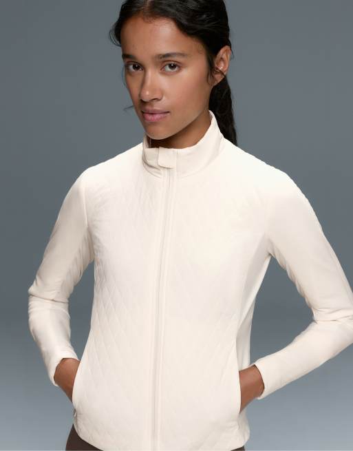 OYSHO Fellex® teknisk vadderad hybridjacka i naturvit, 3 av 5