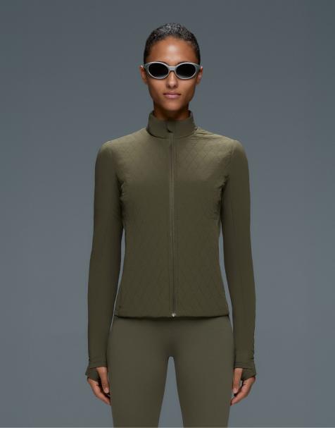 OYSHO Fellex® volcanic hybrid technical padded jacket in khaki - view 1