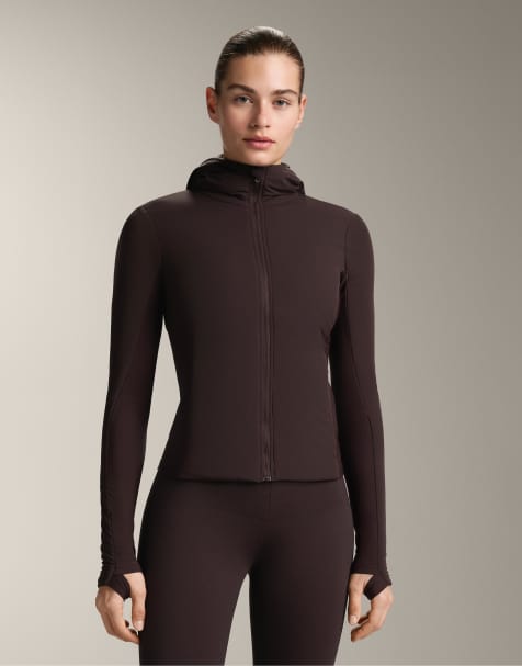 OYSHO – Fellex® Volcanic – Mörkbrun, vadderad jacka - view 1