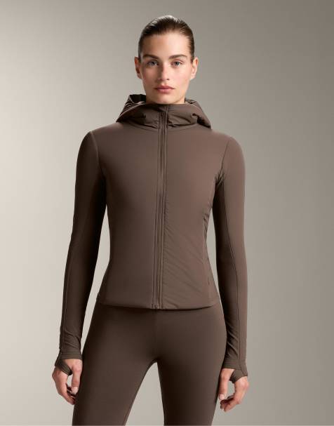 OYSHO Fellex® volcanic padded jacket in brown - view 1