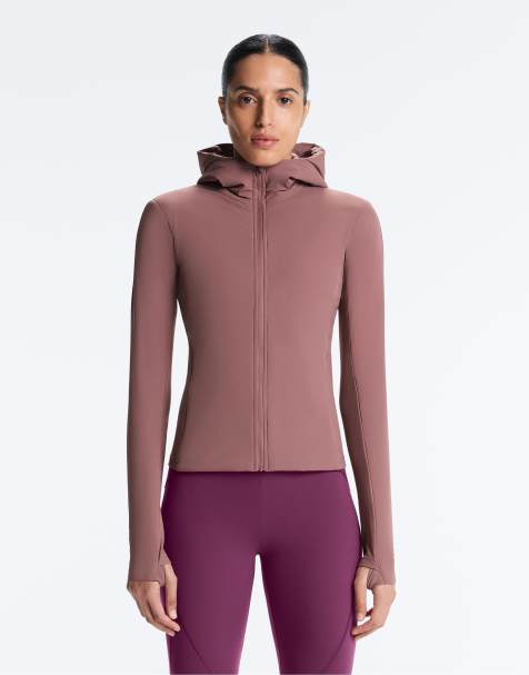 OYSHO Fellex® volcanic padded jacket in pink-mauve