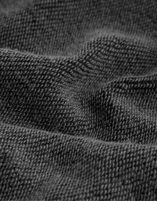 OYSHO Felpa con cappuccio in pile in misto cotone con zip, antracite scuro, 5 di 6