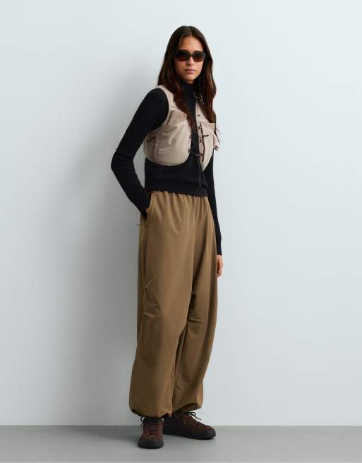 OYSHO Fine knit jumper with perkins neck in black, 2 of 5