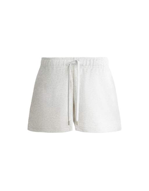 OYSHO – Fleece-Shorts aus Baumwollmix in Blassgrau meliert, 7 von 7