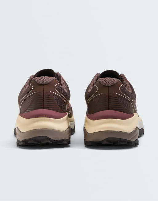 OYSHO fler-delte kontrast fritidssneakers i brun, 6 af 7