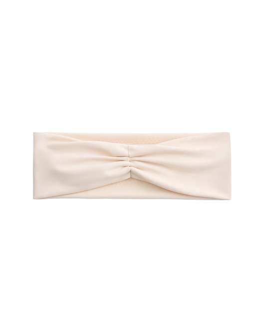 OYSHO Gathered sports headband in cream, 2 of 4