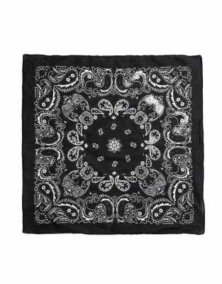OYSHO - Gemustertes Lauf-Bandana in Schwarz