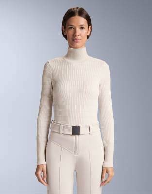 OYSHO - Geometric - Nahtloses Baselayer-T-Shirt aus Thermostoff in Hellrosa