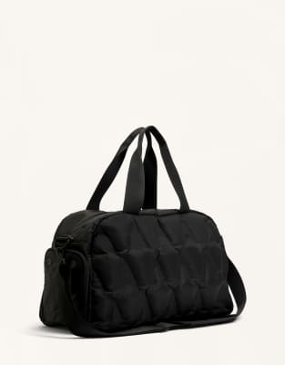 Oysho - Gepolsterte technische Sporttasche in Schwarz