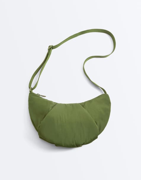 OYSHO – Gesteppte Umhängetasche in Khaki - view 1