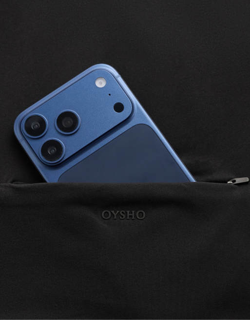 Oysho - Giacca calda e leggera nera con cuciture, 6 di 7