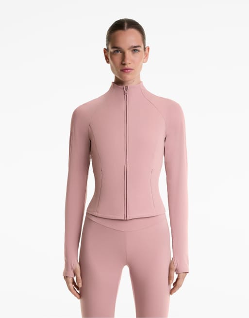 OYSHO - Giacca calda e leggera rosa slavato