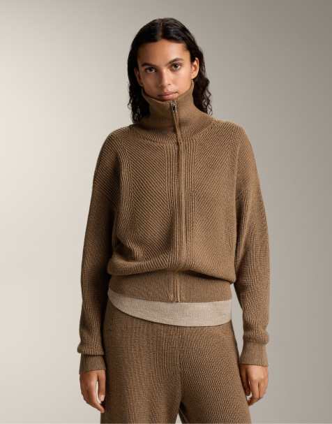 OYSHO - Giacca in maglia gialla con colletto a rever - view 1