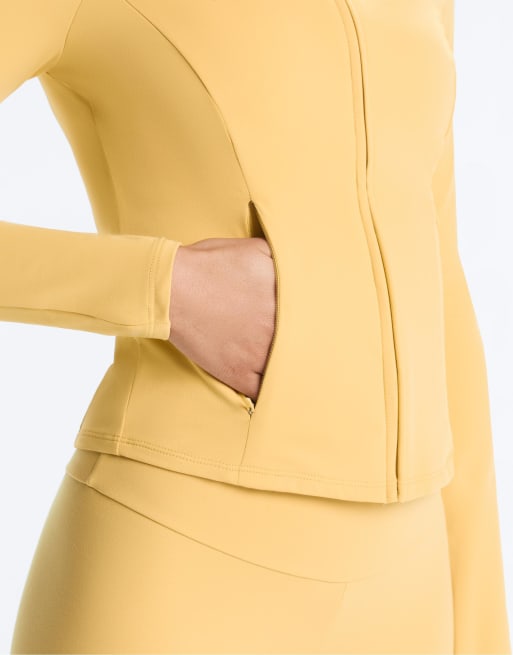OYSHO - Giacca light warm gialla, 7 di 7