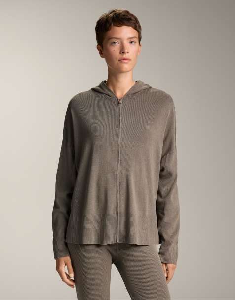 OYSHO - Giacca lunga in maglia grigia - view 1