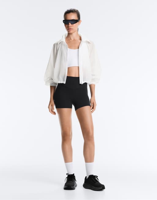OYSHO - Giacca sportiva bianco sporco a quadri, 2 di 4