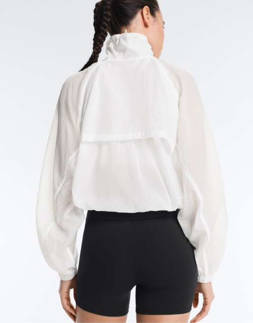 OYSHO - Giacca sportiva bianco sporco a quadri, 3 di 4
