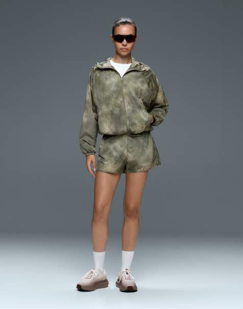 OYSHO giacca sportiva stampata color khaki - view 1