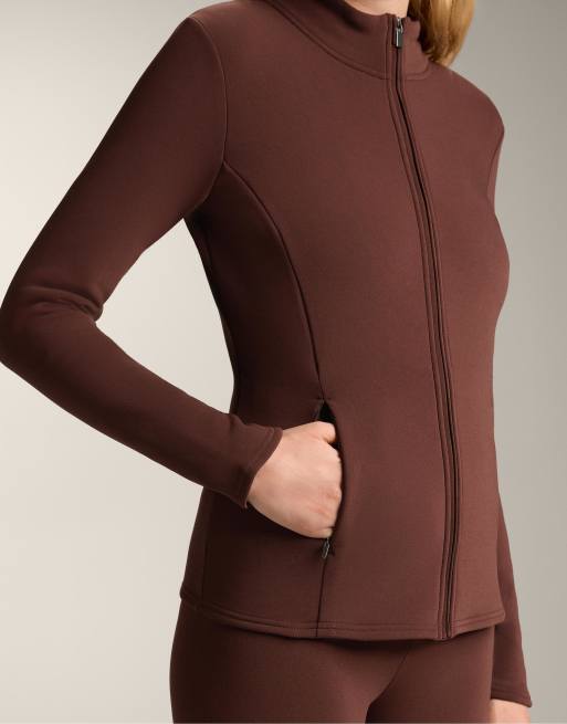OYSHO - Giacca tecnica super extra warm taglio lungo bordeaux, 3 di 4