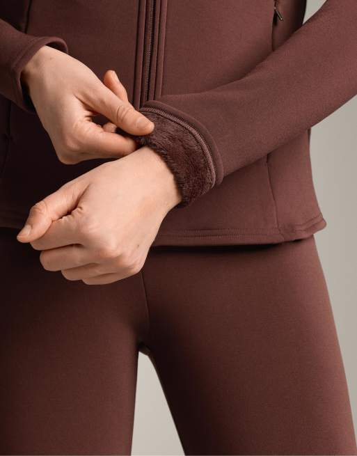 OYSHO - Giacca tecnica super extra warm taglio lungo bordeaux, 4 di 4