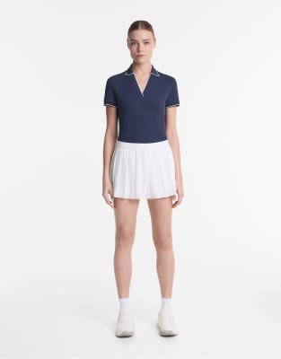 Oysho - Gonna a compressione a pieghe color bianco sporco