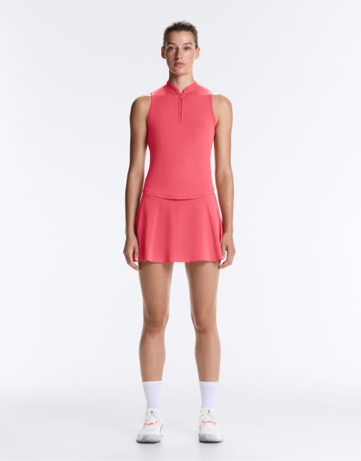 OYSHO - Gonna a compressione color corallo, 2 di 4