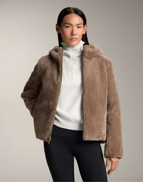 OYSHO - Grå foret jakke i imiteret pels med Fellex® aerogel - view 1