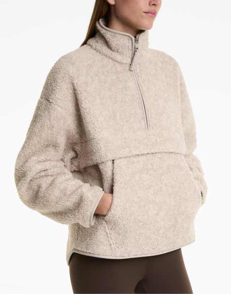 OYSHO - Grå sweatshirt med forlomme i fleece - view 1
