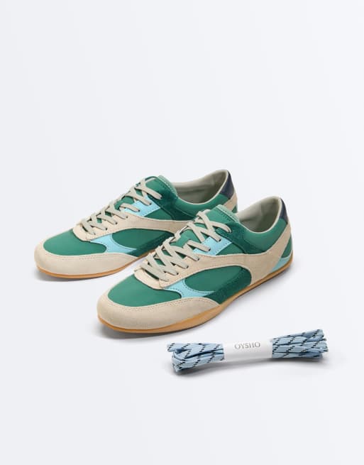 OYSHO - Grønne sneakers i retro-stil, 5 af 6